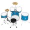 Ashthorpe 5-Piece Complete Junior Drum Set with Genuine Brass Cymbals - Advanced Beginner Kit with 16&#x22; Bass, Adjustable Throne, Cymbals, Hi-Hats, Pedals &#x26; Drumsticks
